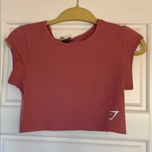 Gymshark Dreamy Cap Sleeve Crop in Dusty Pink